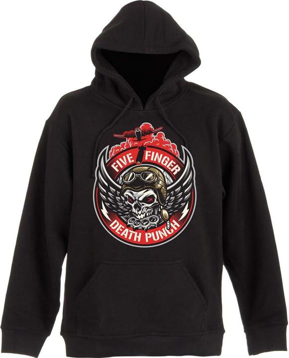 Actual product image Universal Textiles Unisex Adult Bomber Patch Hoodie (L)