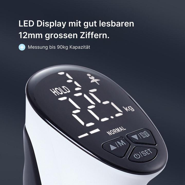 Immagine prodotto Hermex Dinamometro elettronico per le mani EH201R Esercitatore per le mani Esercitatore per la forza della