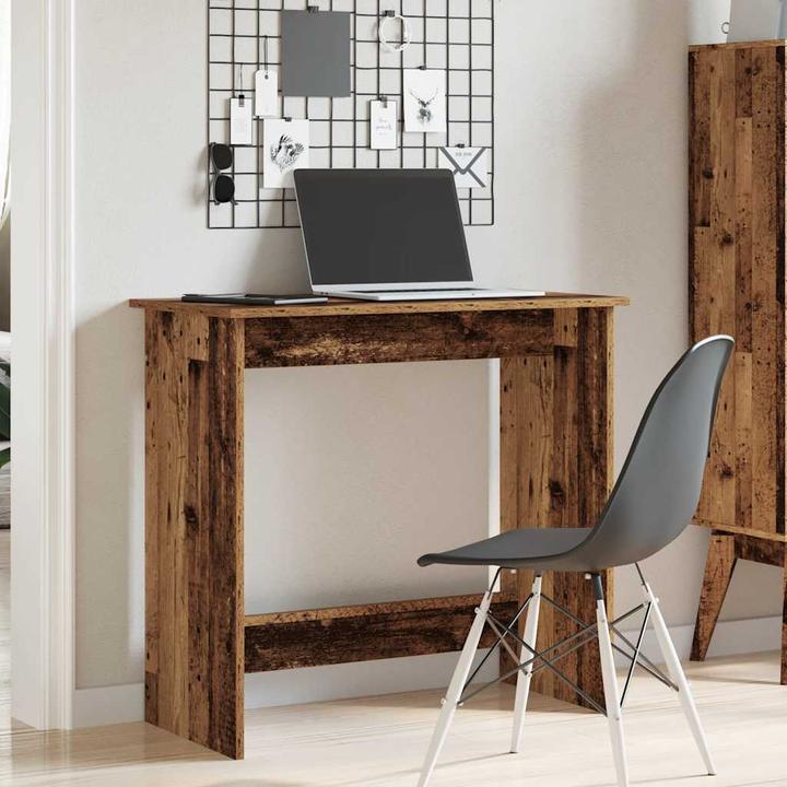 Actual product image VidaXL Desk reclaimed wood look 84x40x75 cm wood-based office desk Table (80 x 40 x 75 cm)