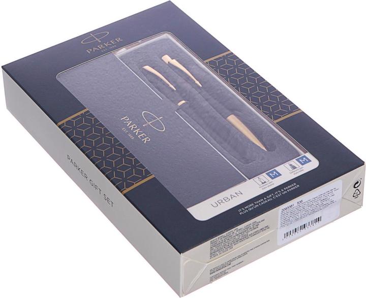 Immagine prodotto Parker Set - Penna stilografica + biro Urban Black GT - 2093381 (Oro, Nero, 2 x)