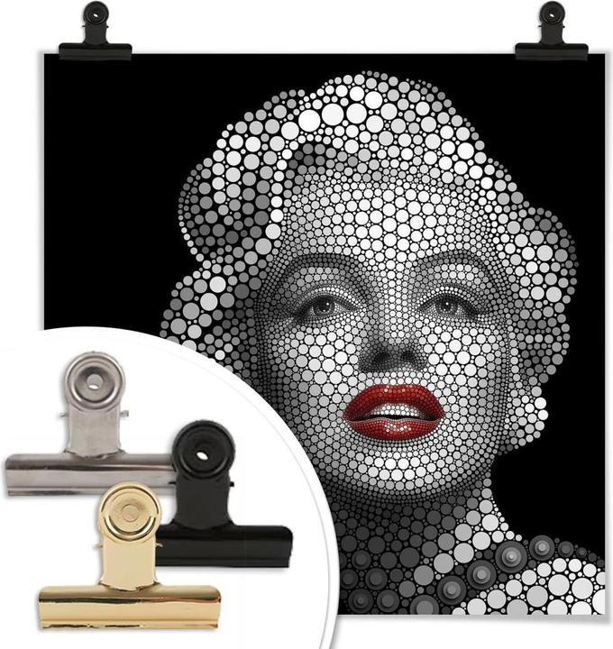 Actual product image Trenddeko Ben Heine - Circlism: Marilyn Monroe (70 x 70 cm)