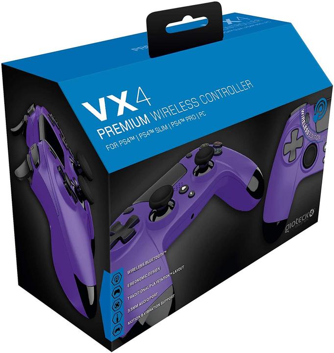 Produktbild Gioteck Controller VX4 wireless Lila PS4 u.PC (PS4)