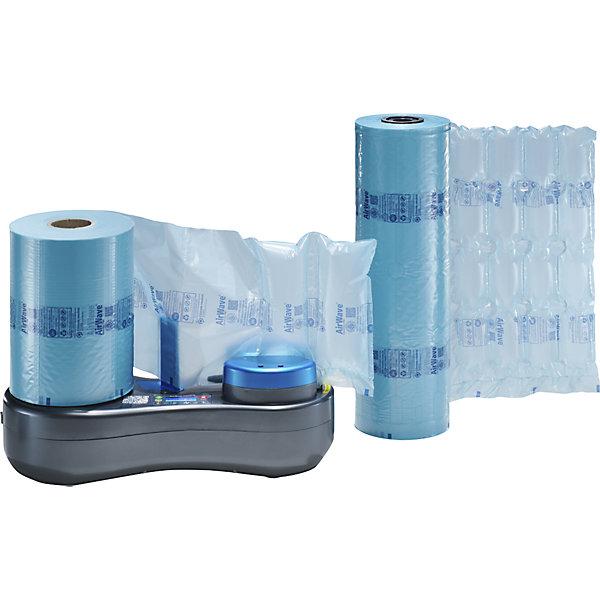 Actual product image kaiserkraft AirWave® terra air cushion film, 100% recycled film, roll length 550 m, pack of (2 Piece)