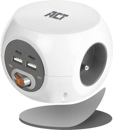 Actual product image Power Socket Cube (7 x, CEE 7/7, 1.50 m)
