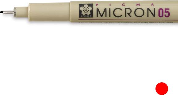 Immagine prodotto Sakura Fineliner Pigma Micron 0.4mm XSDK0419 (Rosso, 1 x)