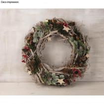 Image du produit Rayher Couronne en osier blanc balayé 40cm