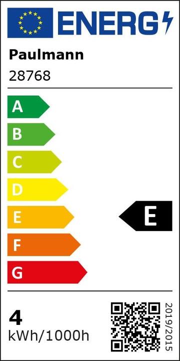 Etichetta energetica Paulmann Forma interna (E27, 4 W, 450 lm, 1 x, E)