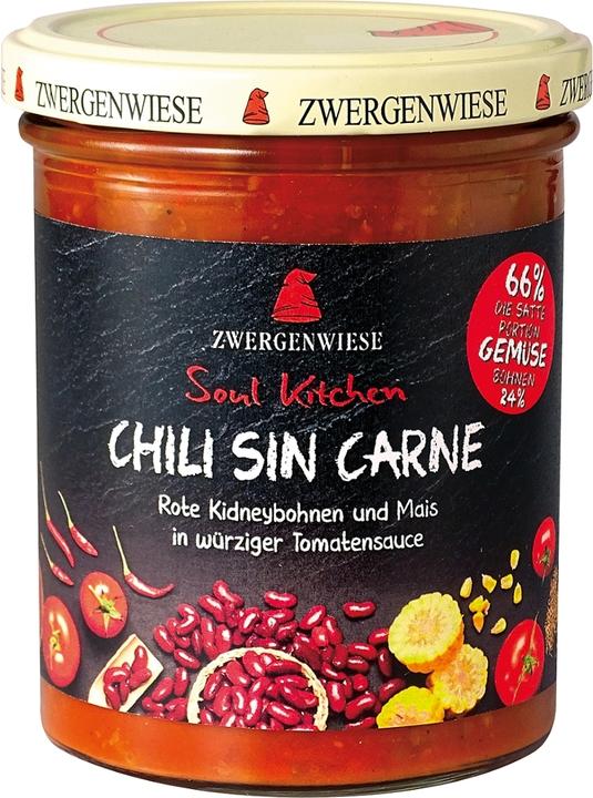Image du produit Zwergenwiese Soul Kitchen Chili Sin Carne Bio (370 g)