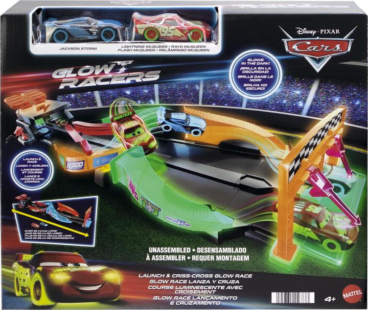 Image du produit Mattel Glow Racers Launch & Criss-Cross Glow Race Playset