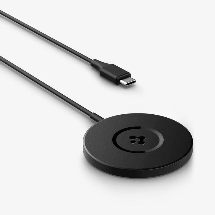 Actual product image Spigen Pf2101 Arcfield Magnetic Magsafe Wireless Charger Black (9 W)