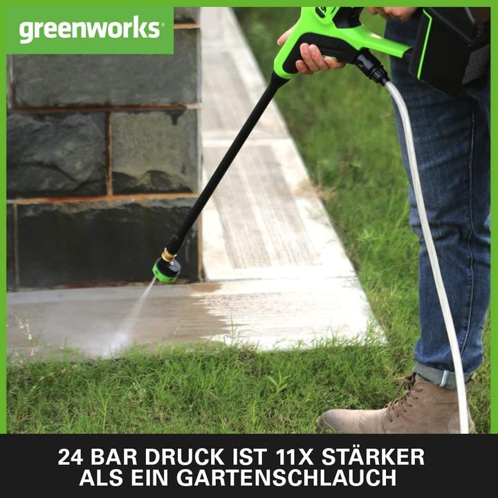 Produktbild Greenworks Akku-Druckreiniger G24PW, ohne Akku (Akkubetrieb)
