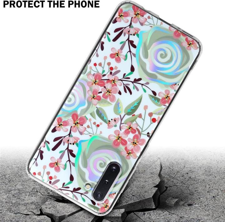 Produktbild Cadorabo IMD TPU Bunte Blumen & Blätter Cover (Samsung Galaxy Note 10)