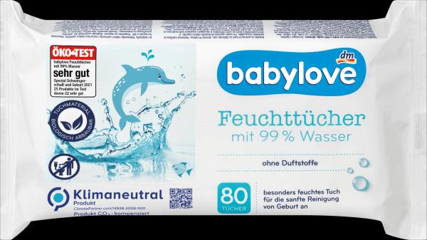 Produktbild dm babylove Sensitive (80 Stück)