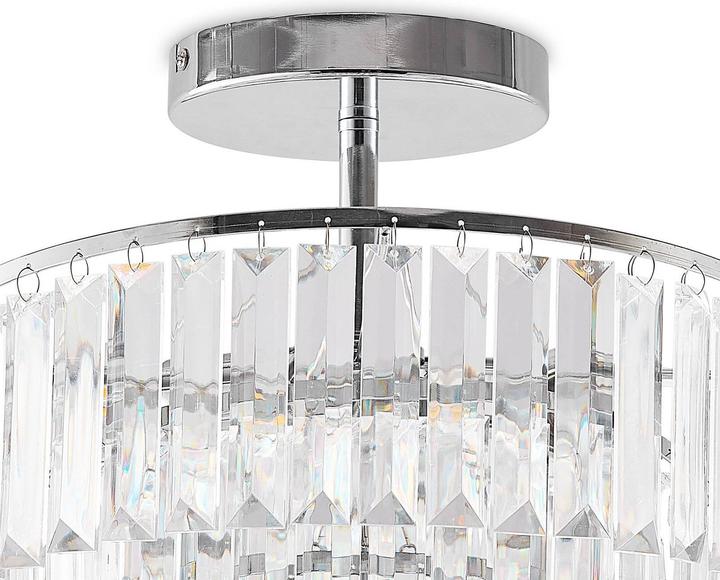 Produktbild Lindby Volina Deckenleuchte mit funkelndem Behang (37 cm)