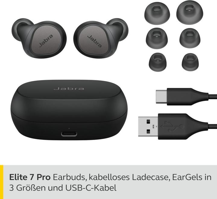 Image du produit Jabra Elite 7 Pro (ANC, 8 h, Filaire)