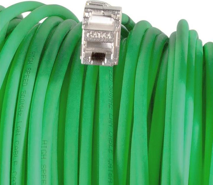 Produktbild LogiLink Mobile Kabeltrommel Cat.7 S/FTP, PUR, 60 m (S/FTP, CAT7, 60 m)
