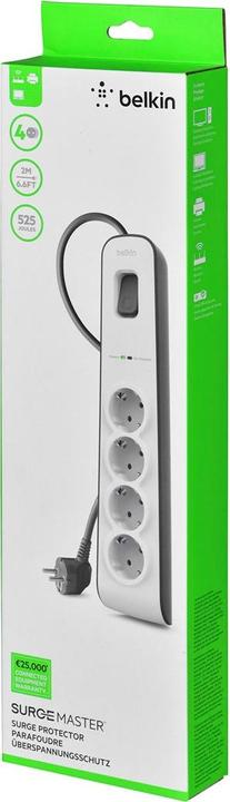 Image du produit Belkin Surgemaster (4 x, CEE 7/3, 2 m)