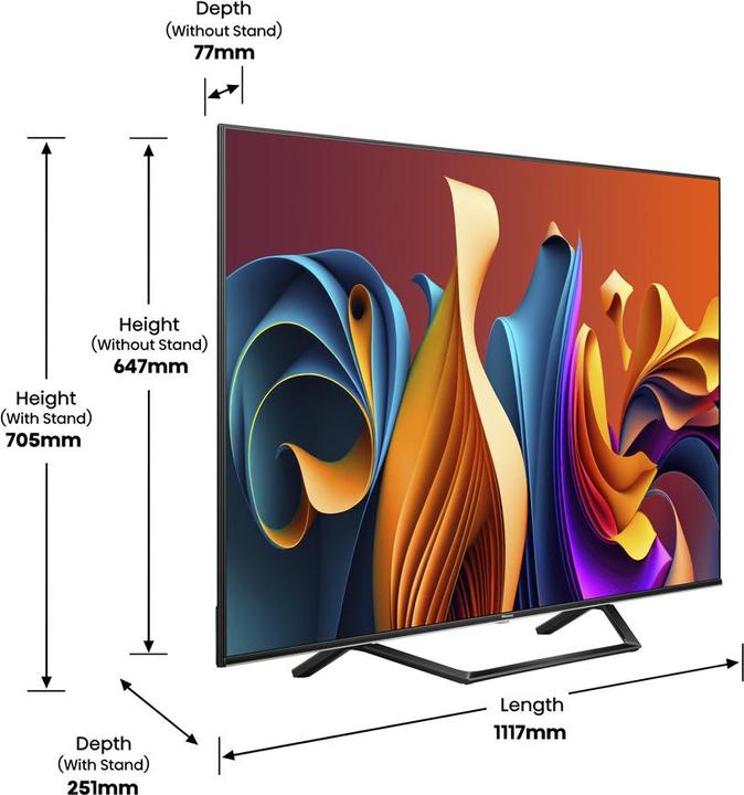 Image du produit Hisense TV TV 50A7NQ 50" 4K, QLED, 60Hz (50", QLED, 4K, 2023)