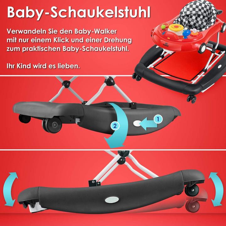 Actual product image Kidiz Babywalker Red