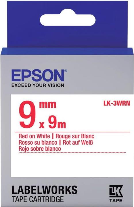 Epson Etikettenkassette Lk-3wrn (0.90 cm, Rot)