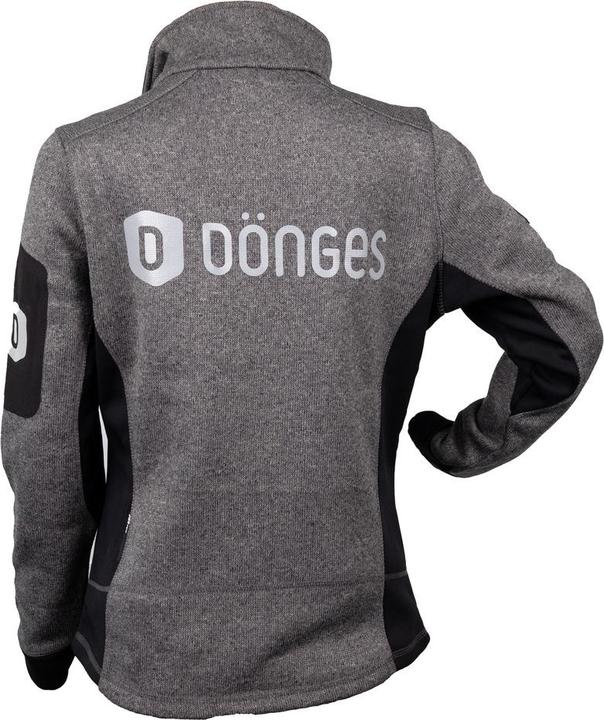 Produktbild Dönges Strickfleecejacke "Marieke" anthrazit, GR.XL, 3 x Logo (XL)