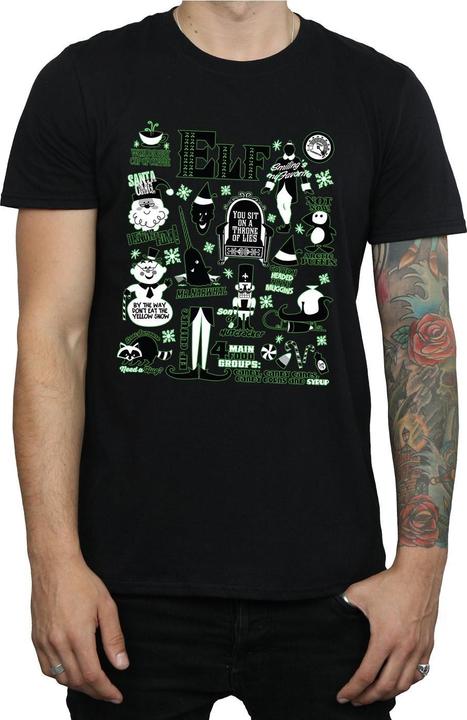 Immagine prodotto Elf Infographic Poster Maglietta Uomo (3XL)