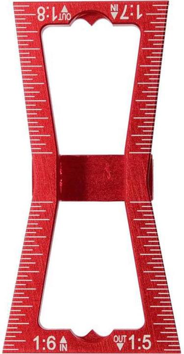 Actual product image Yato Professional template for dovetail joints Marking aid 64 x 23 x 18 mm YT-44080