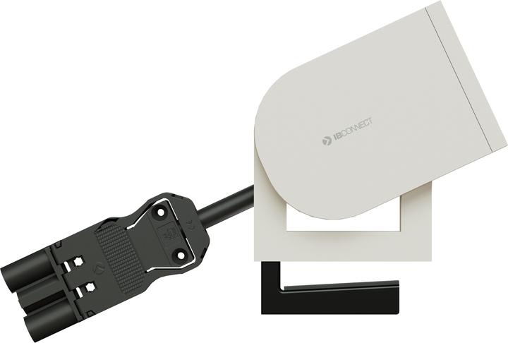 Produktbild IB Connect SUPRA Steckdoseneinheit weiss 2x Typ 13 1x USB-C 60W (2 x, USB-C, Typ 13, 0.30 m)