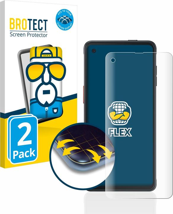 Produktbild BROTECT Full-Cover Displayschutz (2 Stück, Samsung Galaxy Xcover Pro)