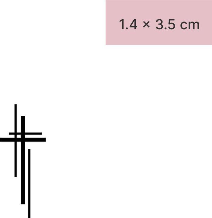 Produktbild minink Temporäres Tattoo – Künstlerisches Kreuz