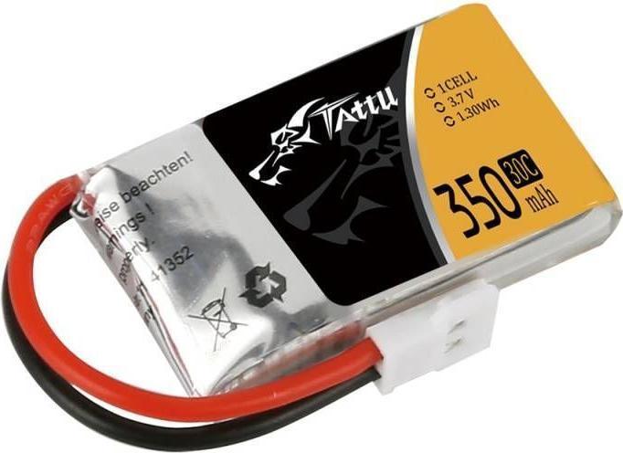 Actual product image Tattu RC Battery LiPo 350 mAh 3.7 V 30C (3.70 V, 350 mAh)