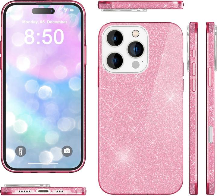 Produktbild Nalia Glitzer Hybrid Hülle (Apple iPhone 16 Pro)