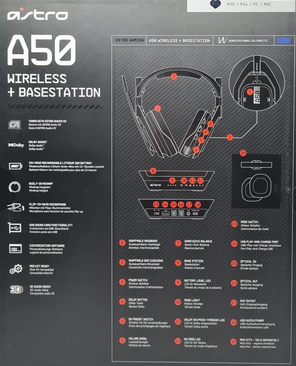 Produktbild Astro Gaming A50 (Kabellos)