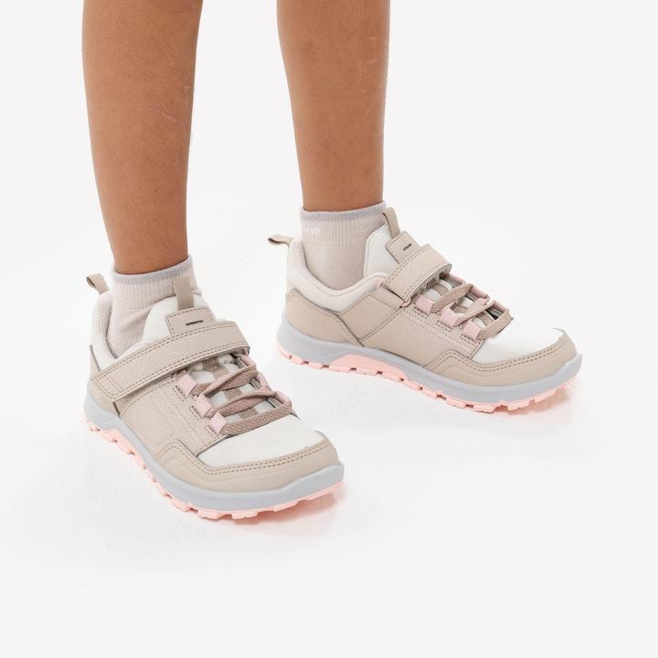 Produktbild Quechua Wanderschuhe Kinder Gr. 28–34 niedrig Klettverschluss Wandern - NH500 beige/rosa (33)
