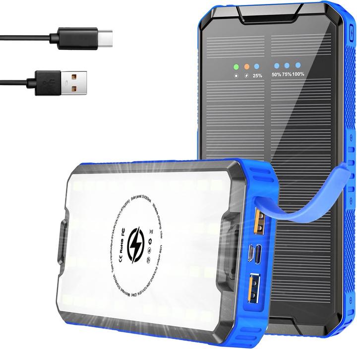 Produktbild Anyfong Solar Powerbank (30000 mAh, 20 W, 20 Wh)