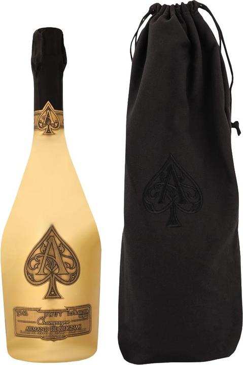 Actual product image Armand de Brignac Brut Gold Champagne in velvet bag 0,75l 12,5%