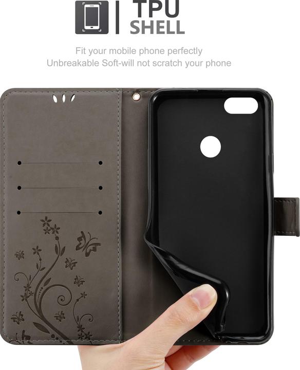 Immagine prodotto Cadorabo Copertina del libro a fiori (Huawei Y6 Pro (2017))