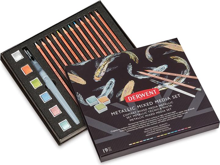 Produktbild Derwent Metallic mixed media set