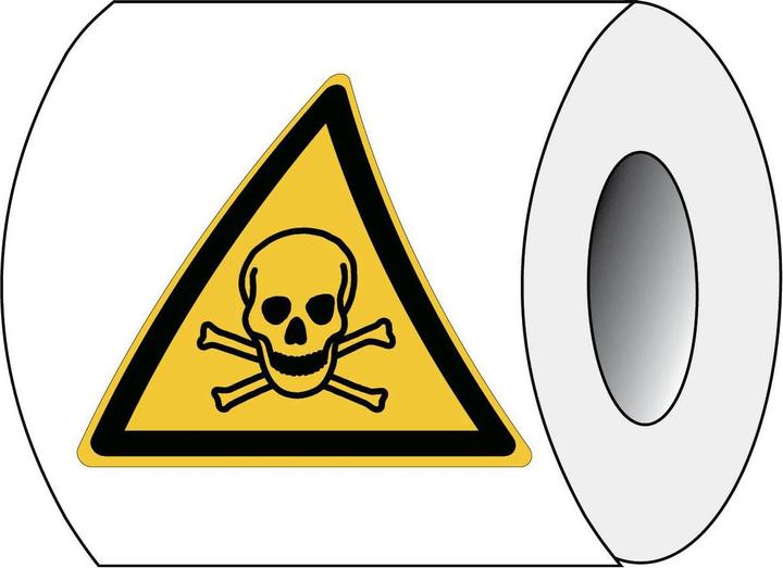 Actual product image Brady ISO 7010 PIC W016 B-7541 ISO Safety labelling - Warning of toxic substances Lami