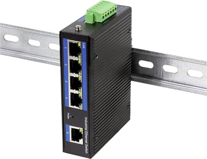 Actual product image LogiLink Industrial Fast Ethernet Switch, 5-Port, Unmanaged (5 Ports)