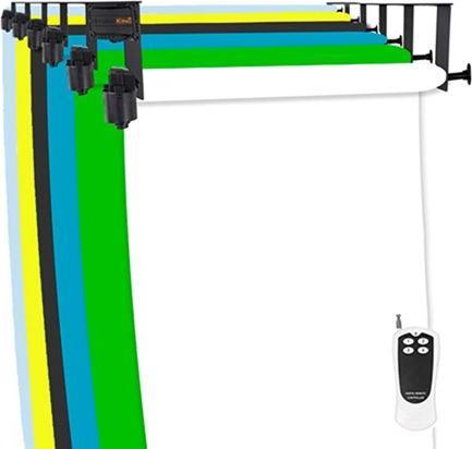 Studioking Hintergrundsystem Elektrisch B-6WE für 6 Rollen (272 cm, 72 cm)