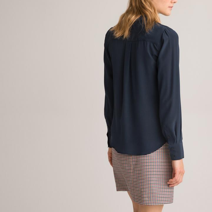 Image du produit La Redoute Collections Blouse en soie à manches longues (42)