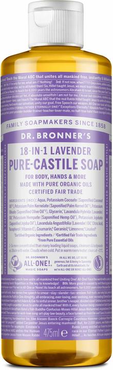 Actual product image Dr. Bronner's Pure Castile Liquid Soap Lavender 475 ml (475 ml)