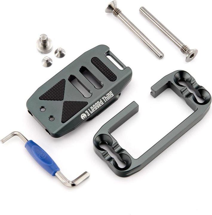 Actual product image 3 Legged Thing ELLIE SHORT Grey compatible with Peak Design Capture Clip and Arca (Stand adapter)