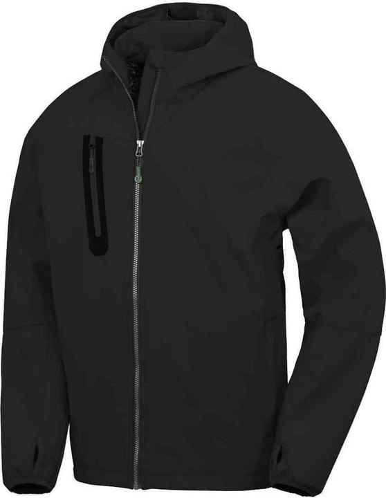 Actual product image Result Mens Hooded 3 Layer Printable Soft Shell Jacket (L)