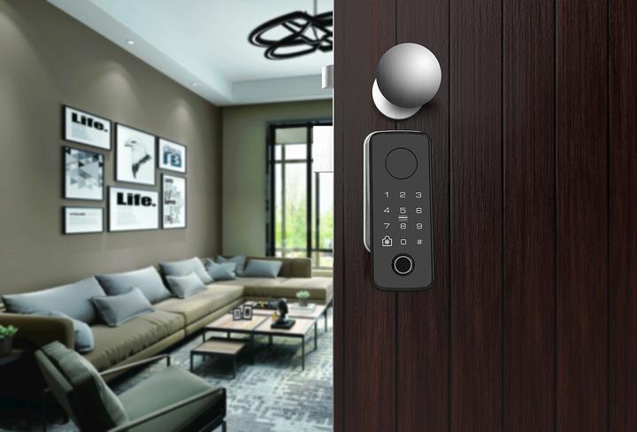 Actual product image VisorTech Motorised ZigBee lock cylinder (Key, Key card)
