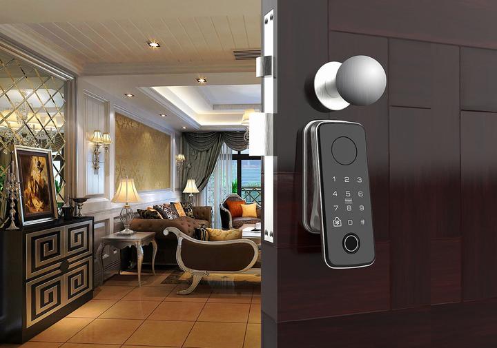 Actual product image VisorTech Motorised ZigBee lock cylinder (Key, Key card)
