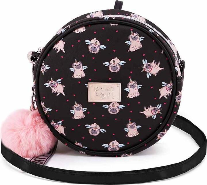Immagine prodotto Oh My Pop! Borsa a tracolla rotonda Pug