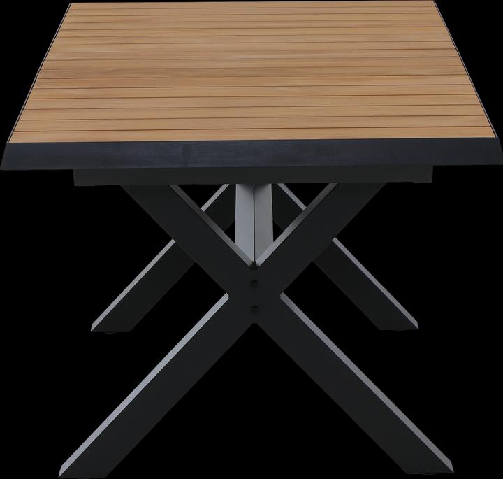 Produktbild Siena Garden Sincro Ausziehtisch 160/200x90cm matt anthrazit / Teak FSC (160 cm)
