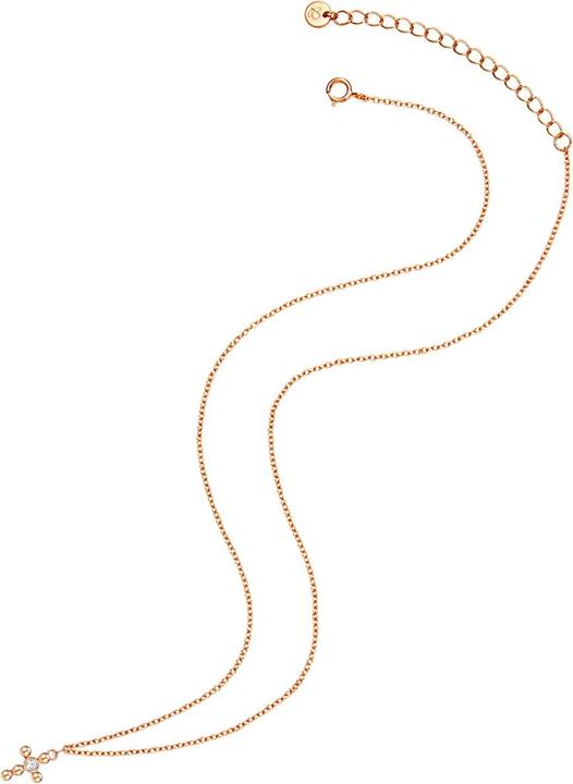Produktbild Glanzstücke München Damen Kreuz Sterling Silber Topas roségold 40,0 cm Basiskette + 5,5 cm Verlängerung - 31438 (Sterling Silber, 40 - 45.5 cm)